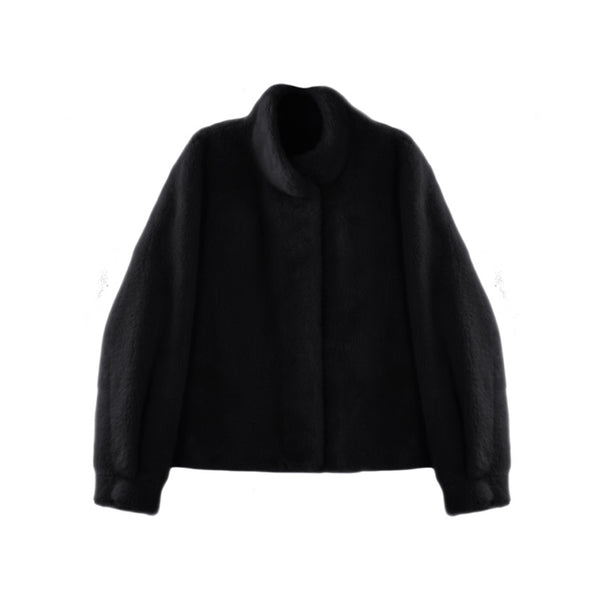 다채로운 인조 밍크 털 짧은 재킷 