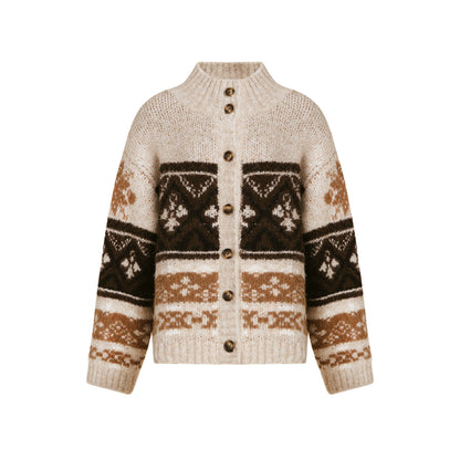 Fair Isle Sweater Cardigan