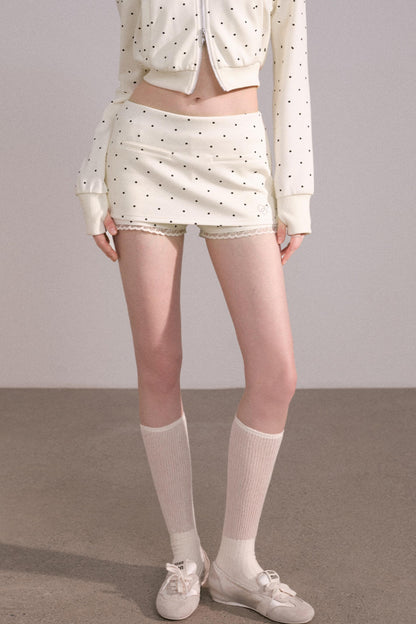 Short Hoodie Cardigan Set-Up