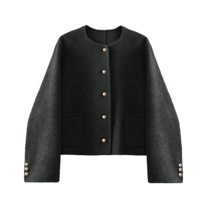 Small Fragrance Woolen Reversible Jacket