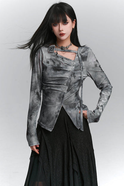 Refined Korean Style Long Sleeve Top