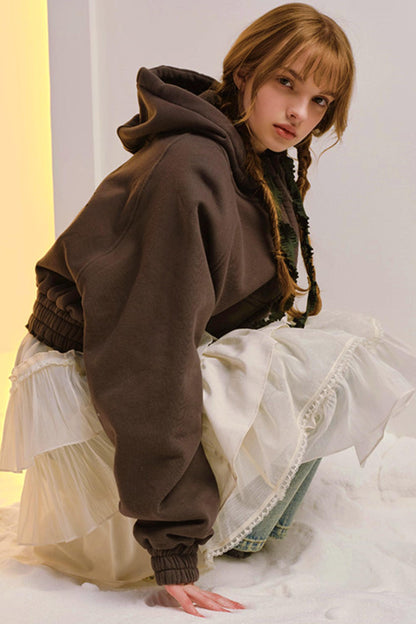 Hand-Dyed French Ruffled Skirt