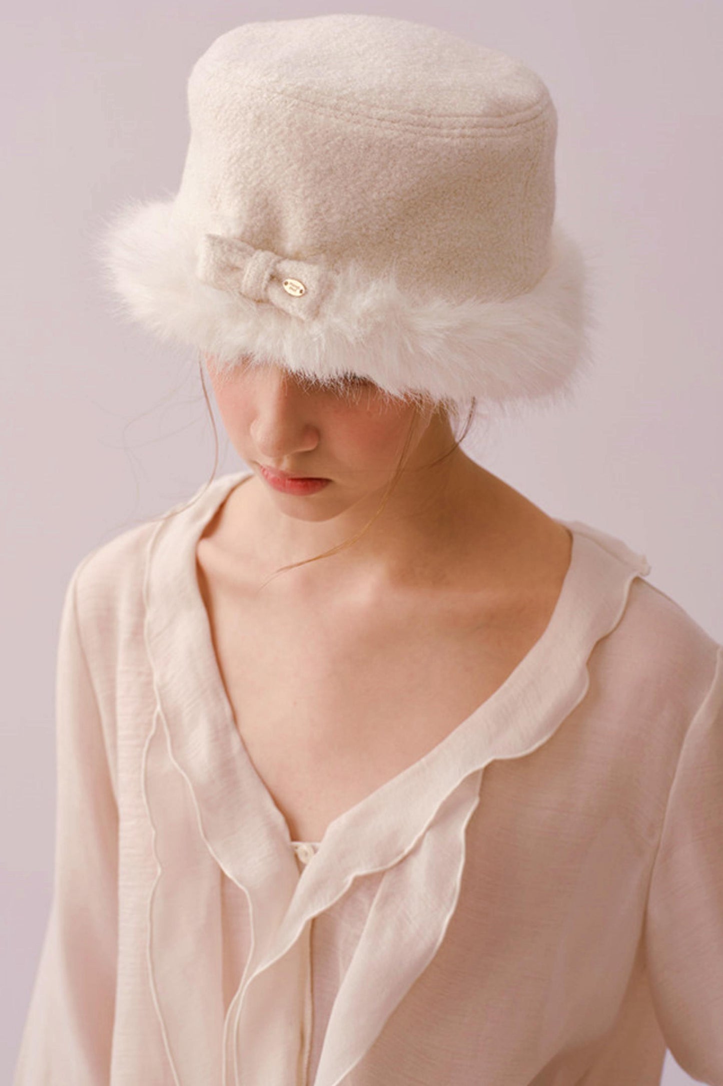 Reversible Faux Fur Beret