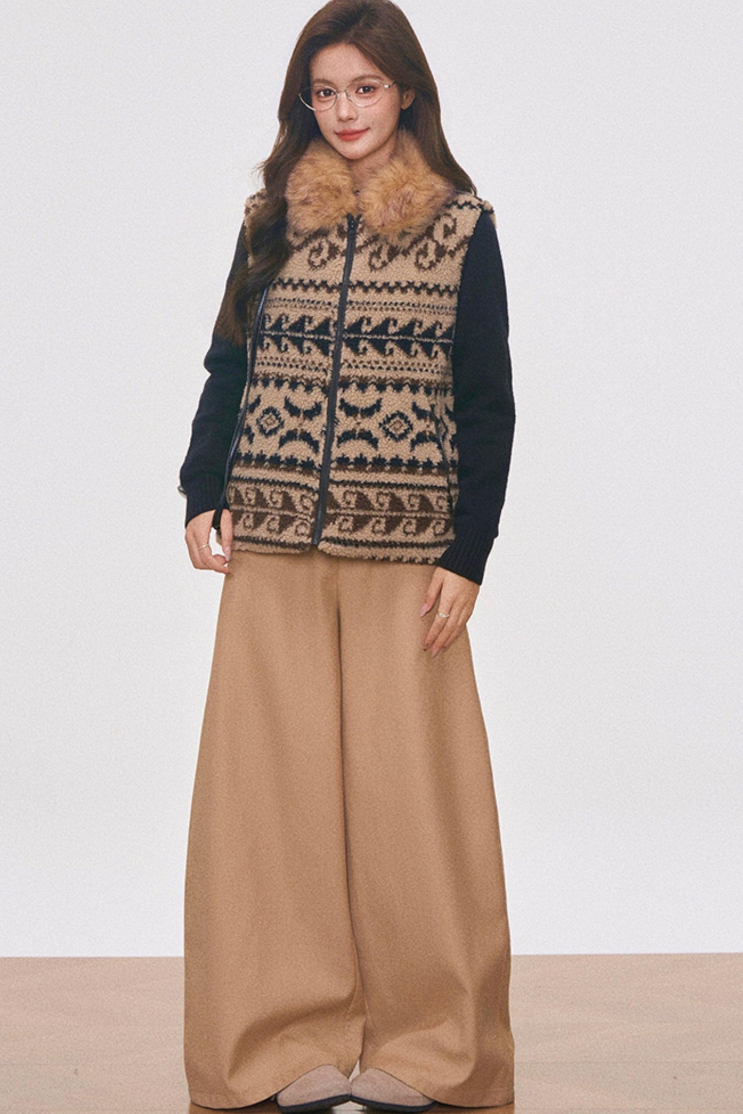 Fair Isle Wool Vest Set-Up