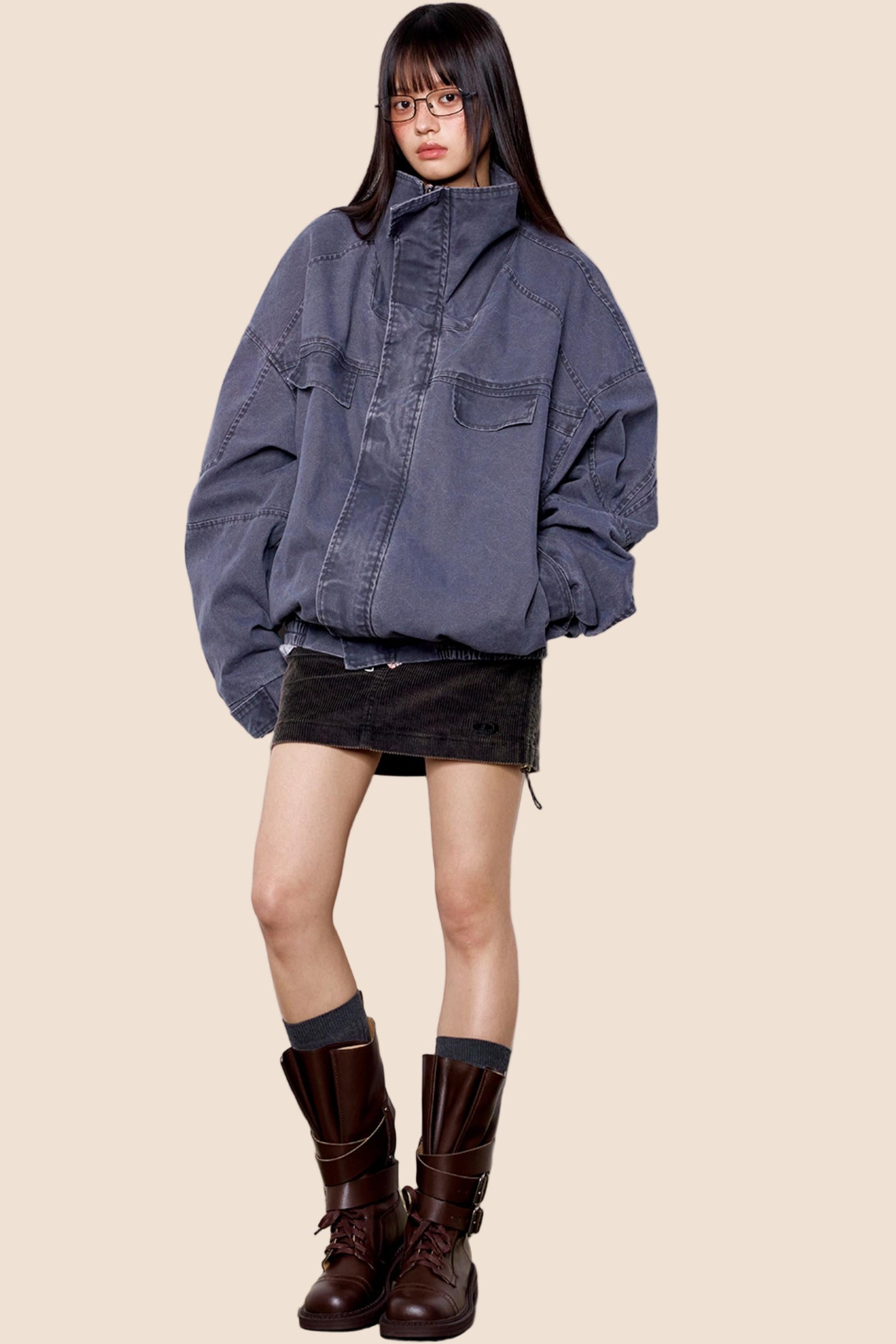 Distressed Denim Jacket