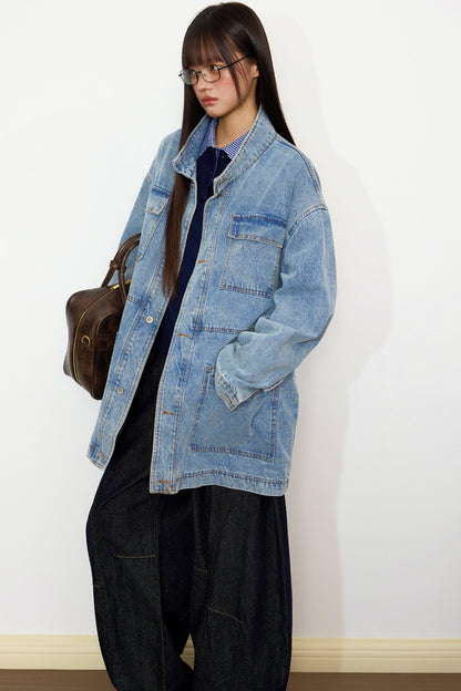 Cargo Denim Jacket