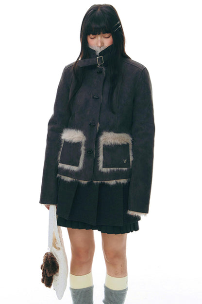 Integrated Lapel Winter Cotton Jacket