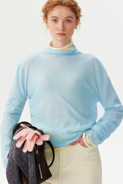 Ultra-Fine Camel Wool Turtleneck Sweater