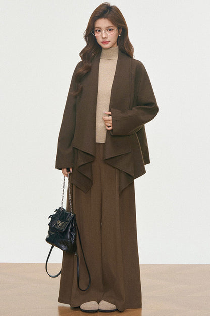 Wool Coat and Turtleneck Set-Up
