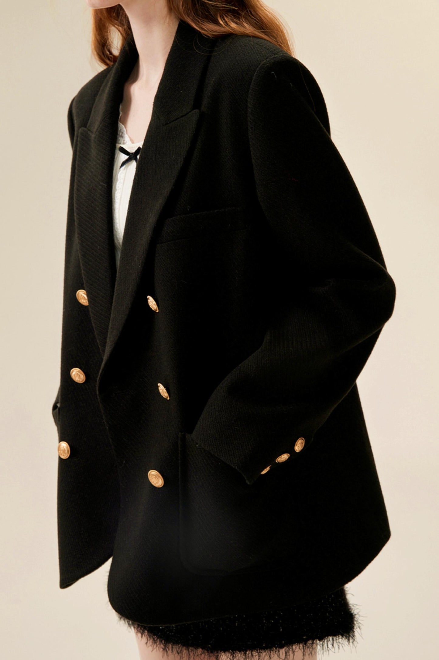 Loose British Tweed Blazer