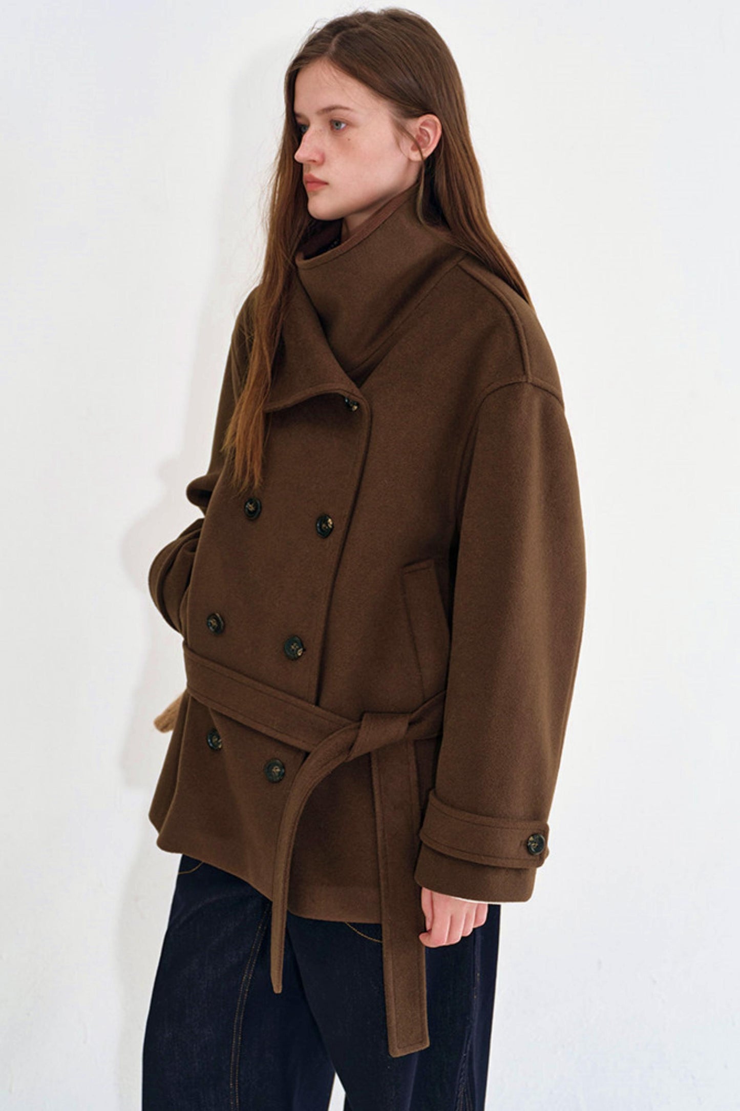 Retro Double-Breasted Wool Coat