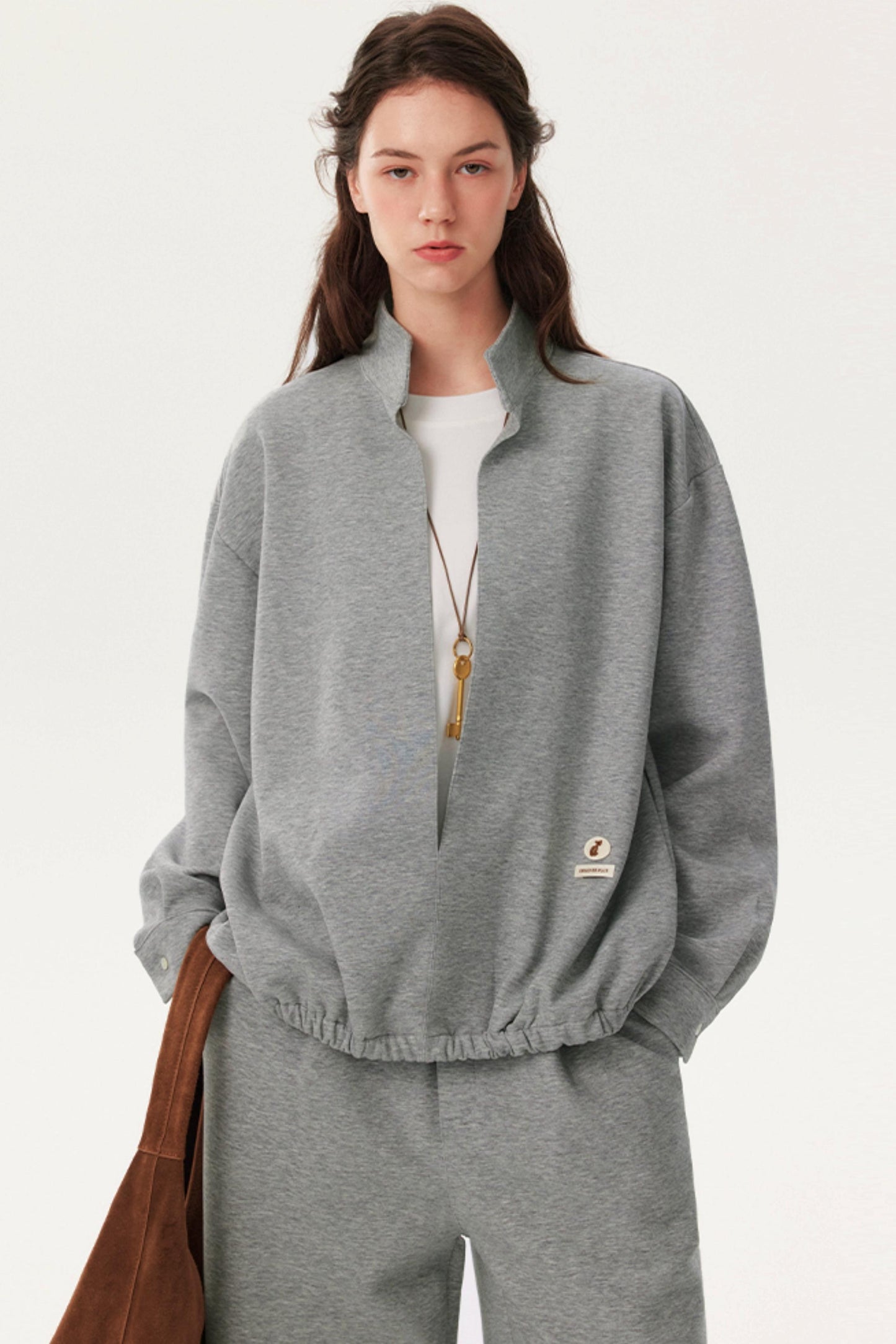 Fake Two-Piece Sweatshirt Pants Set-Up