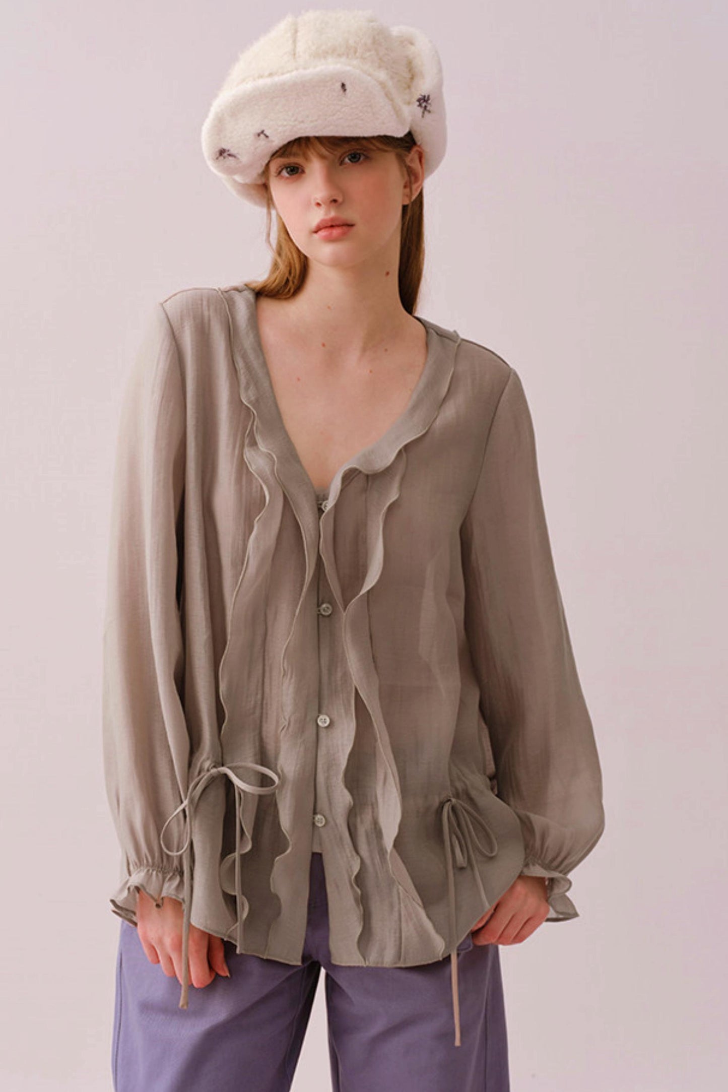 Reversible Plush Lei Feng Hat