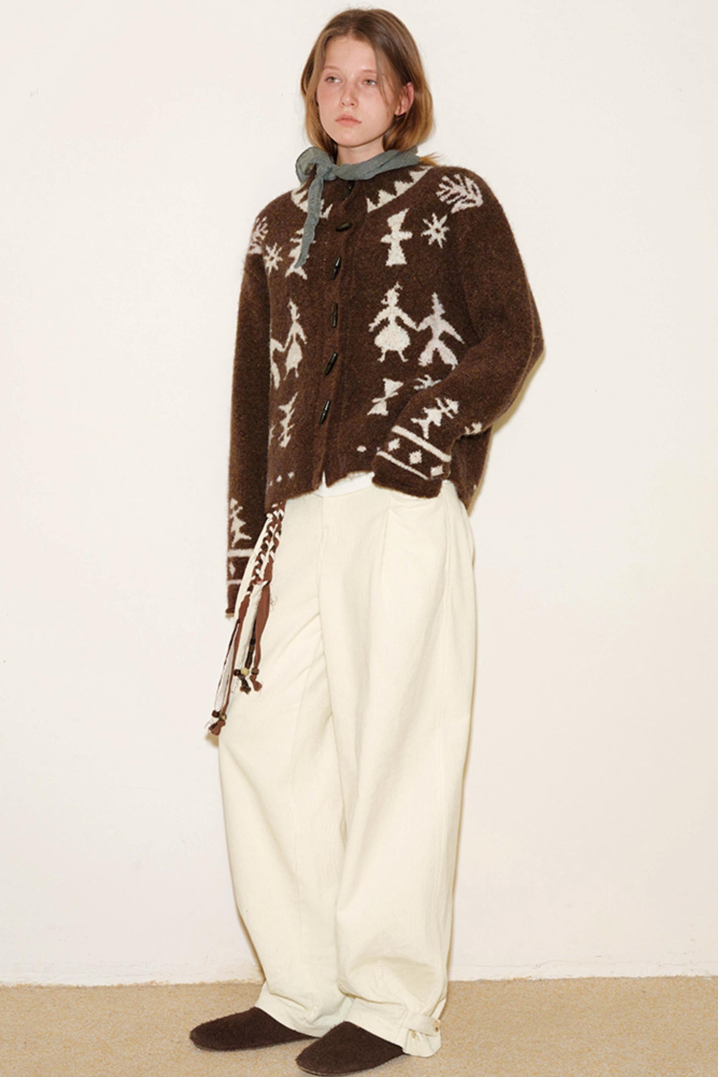 Romantic Mohair Cardigan Sweater