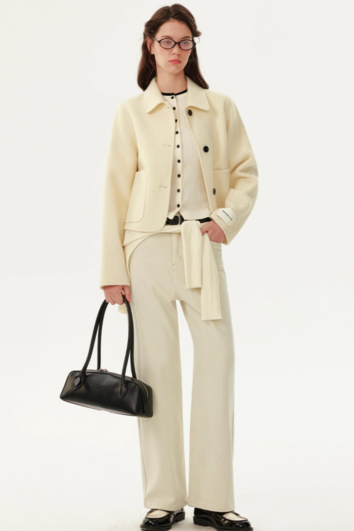 Reversible Wool Short Coat