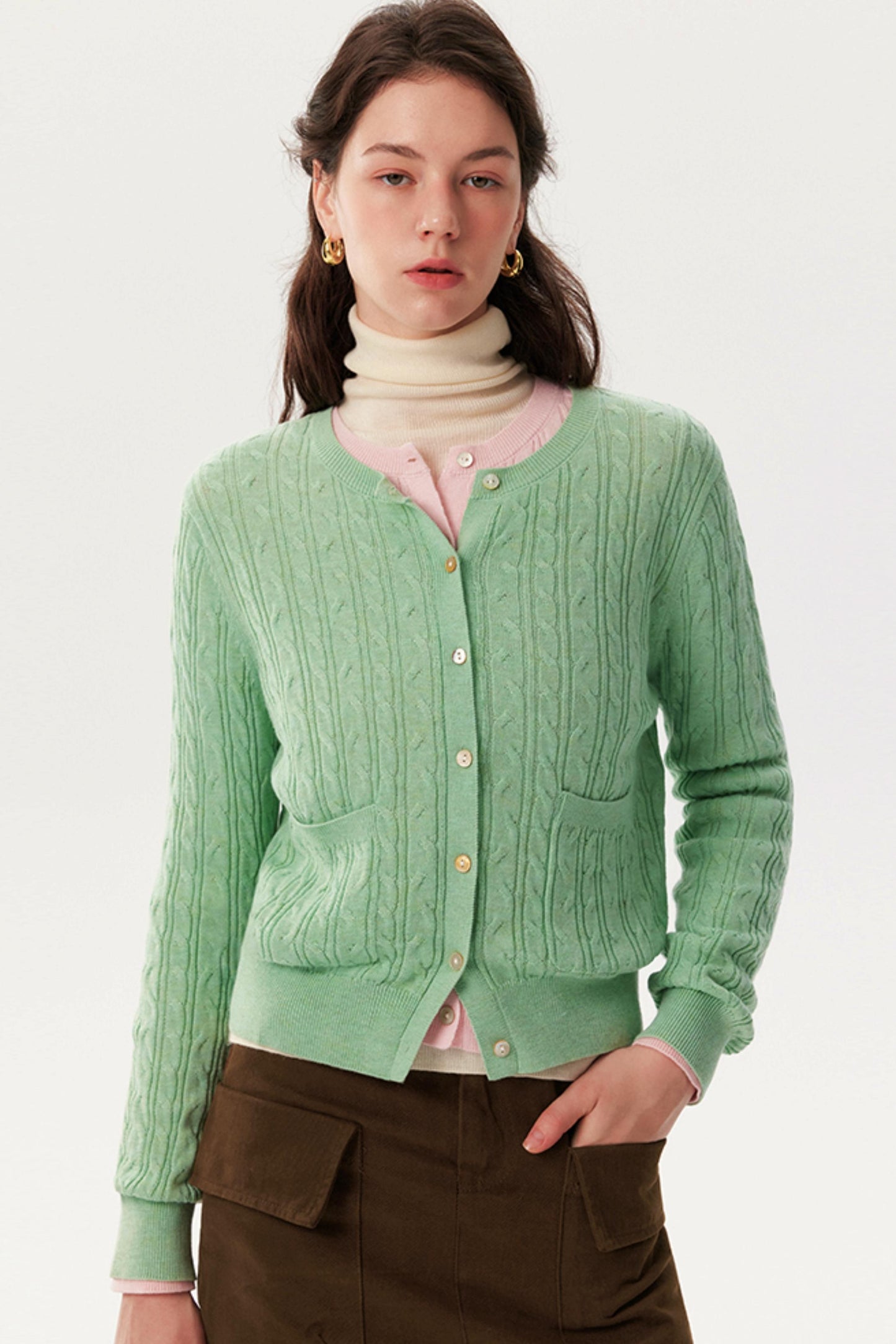 New Fold Dopamine Crew Cardigan