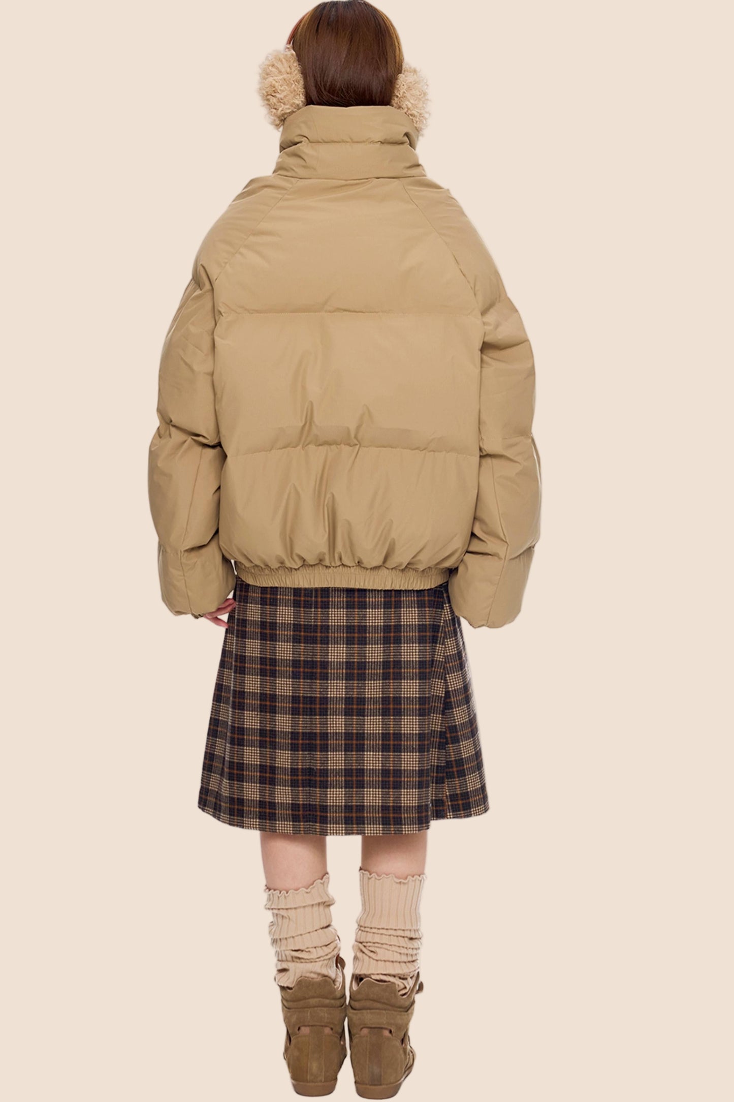 Color-Blocked Cotton Winter Jacket