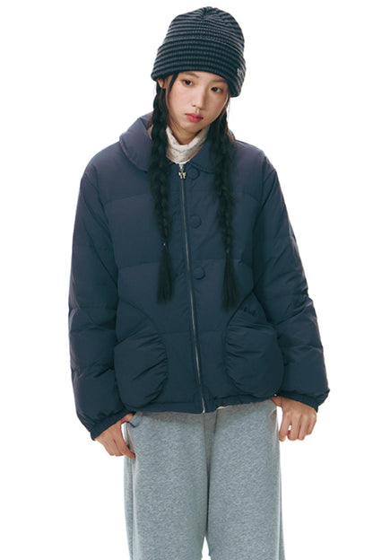Winter Curved Pocket Cotton Jacket