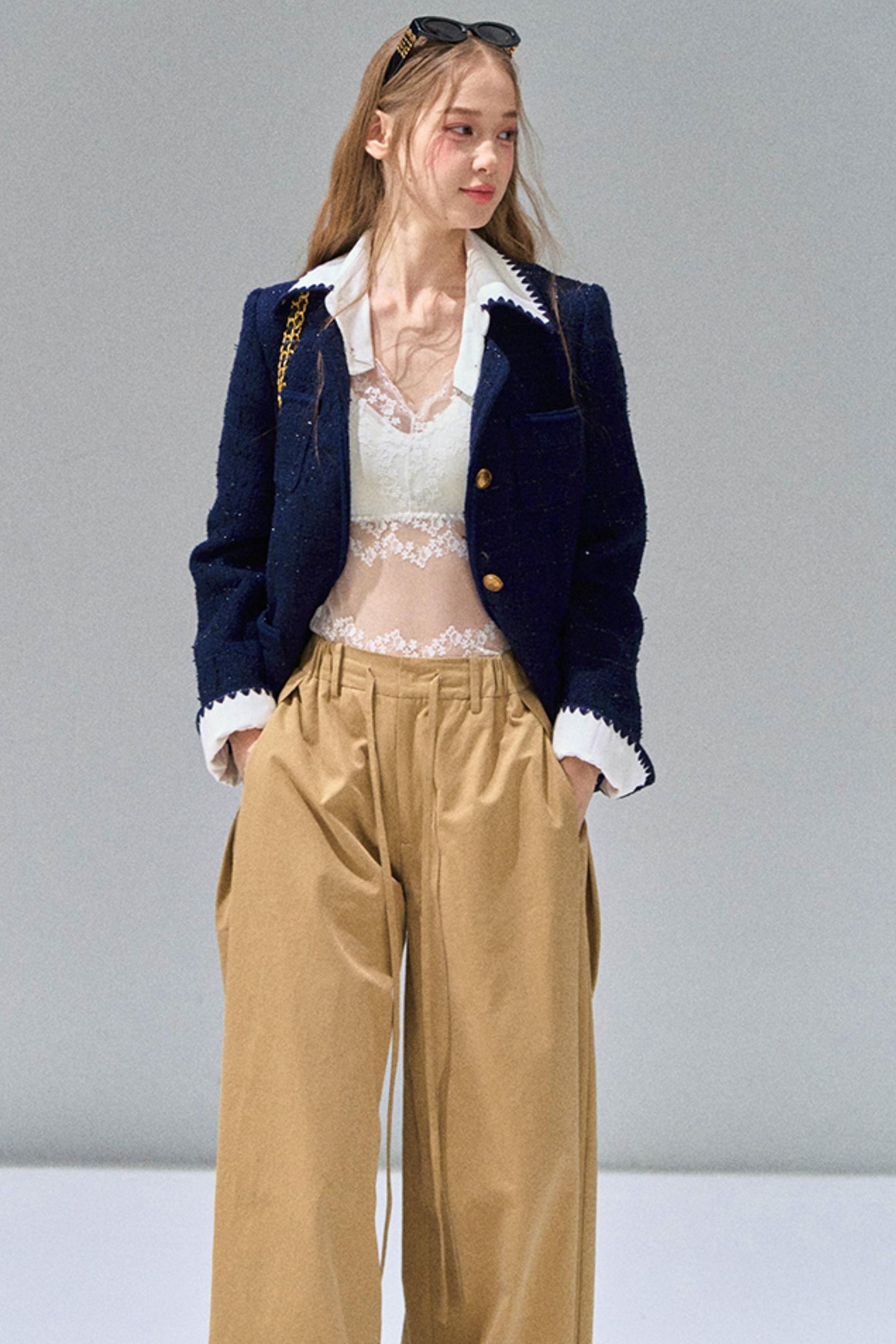 Detachable Collar Small Fragrance Jacket