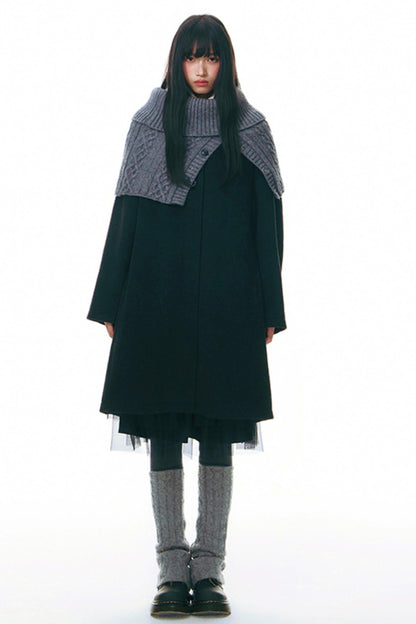 Winter Atmosphere Cable Shawl