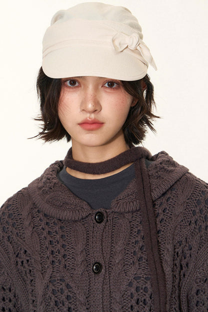 Vintage Petal Collar Cardigan