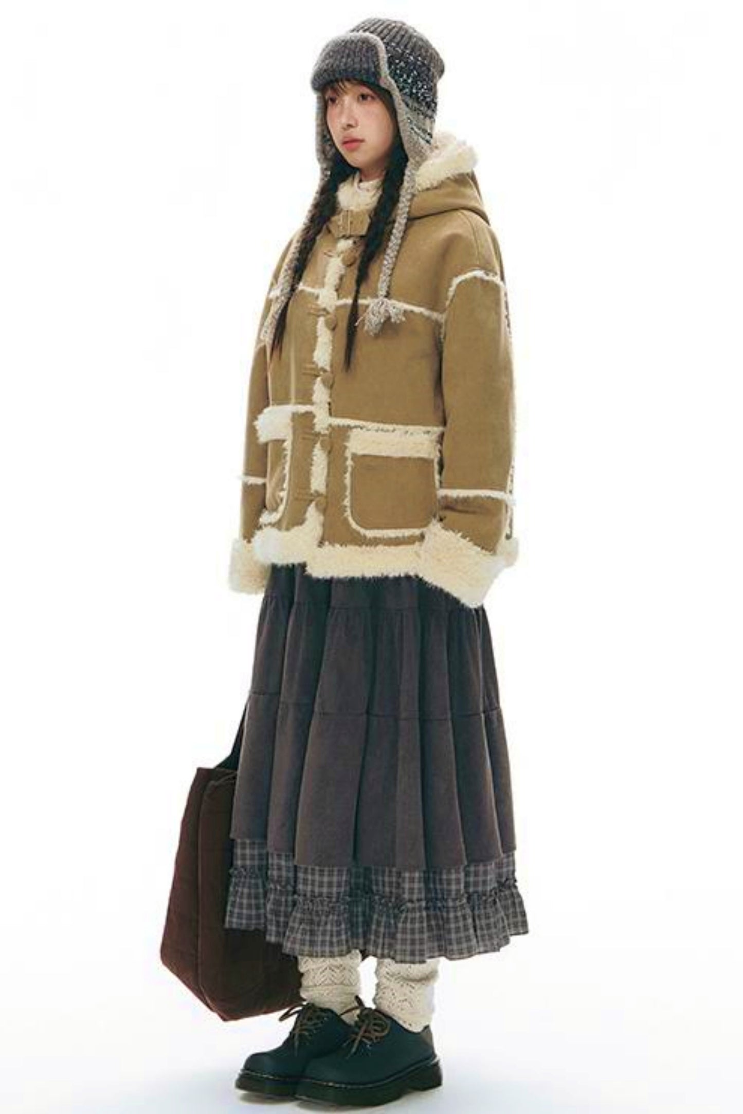 Integrated Hooded Short Coat