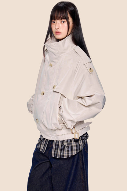 Large Lapel Trench Coat