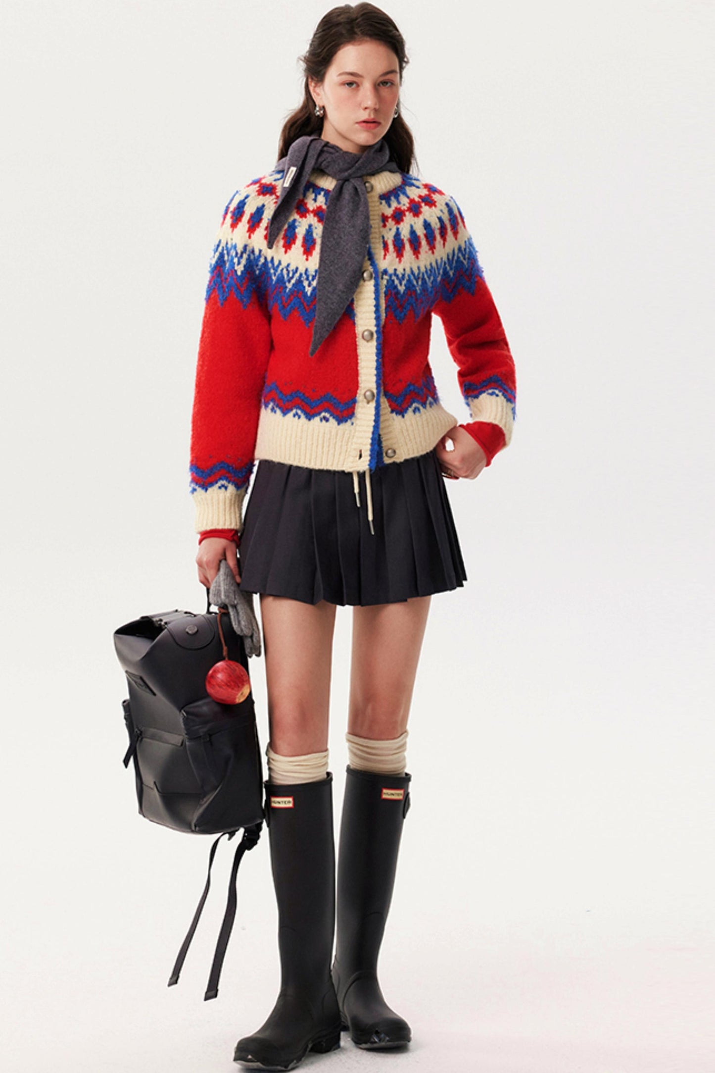 Alpaca Wool Fair Isle Jacquard Sweater