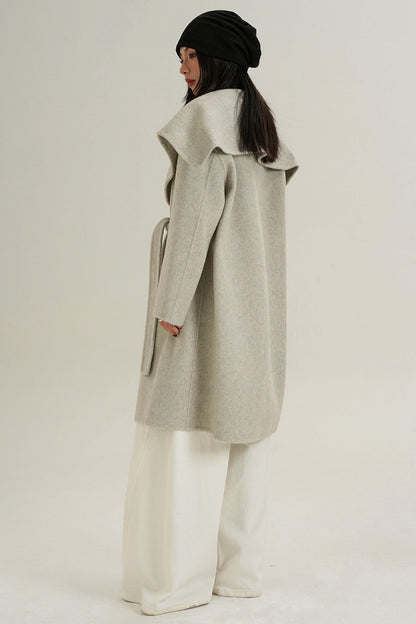 Large Lapel Wool Coat