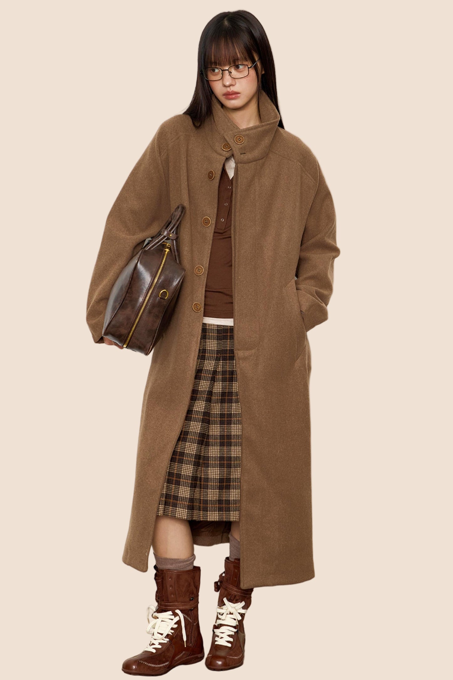Autumn Woolen Trench Coat