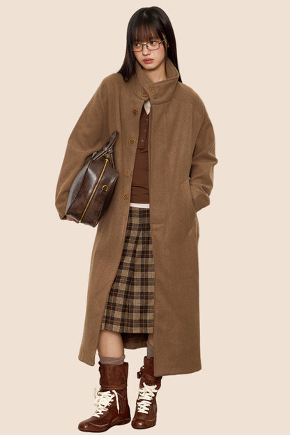 Autumn Woolen Trench Coat