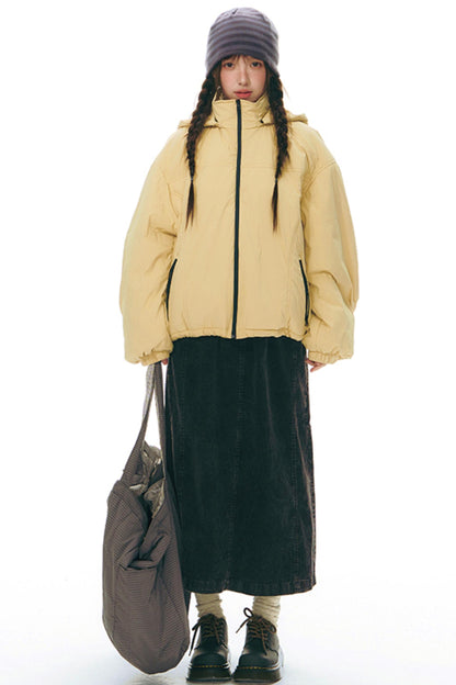 Detachable Cotton Fill Winter Coat