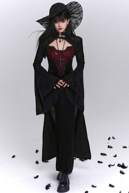 Sexy Gothic Halloween Camisole Dress Set-Up