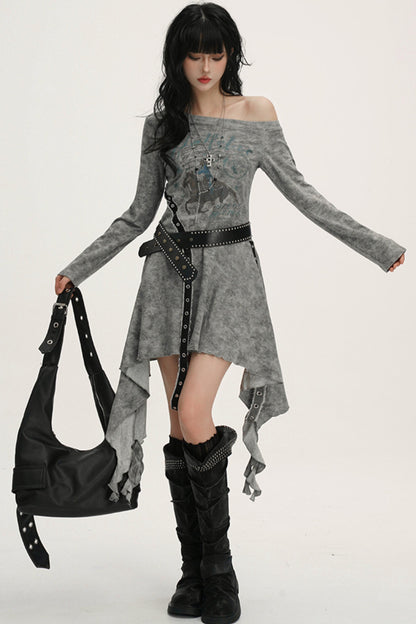 Black Shoulder Dress