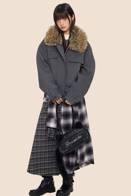 Fur Collar Cotton Jacket