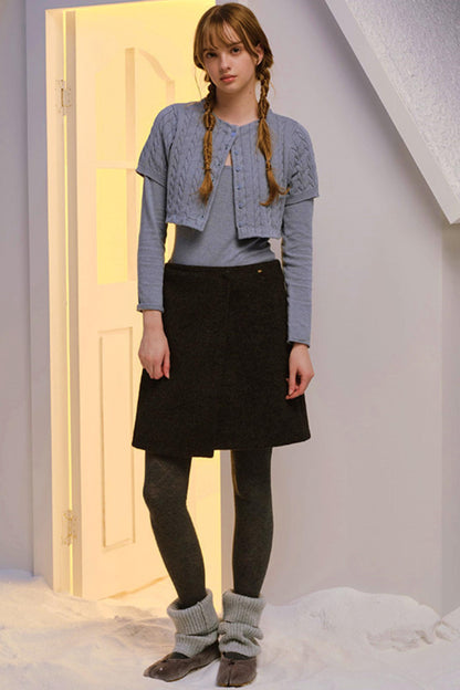 Twisted Cape Cardigan Set