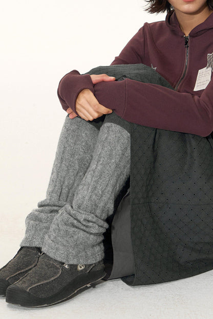 Original Patchwork Knit Leggings Set-Up