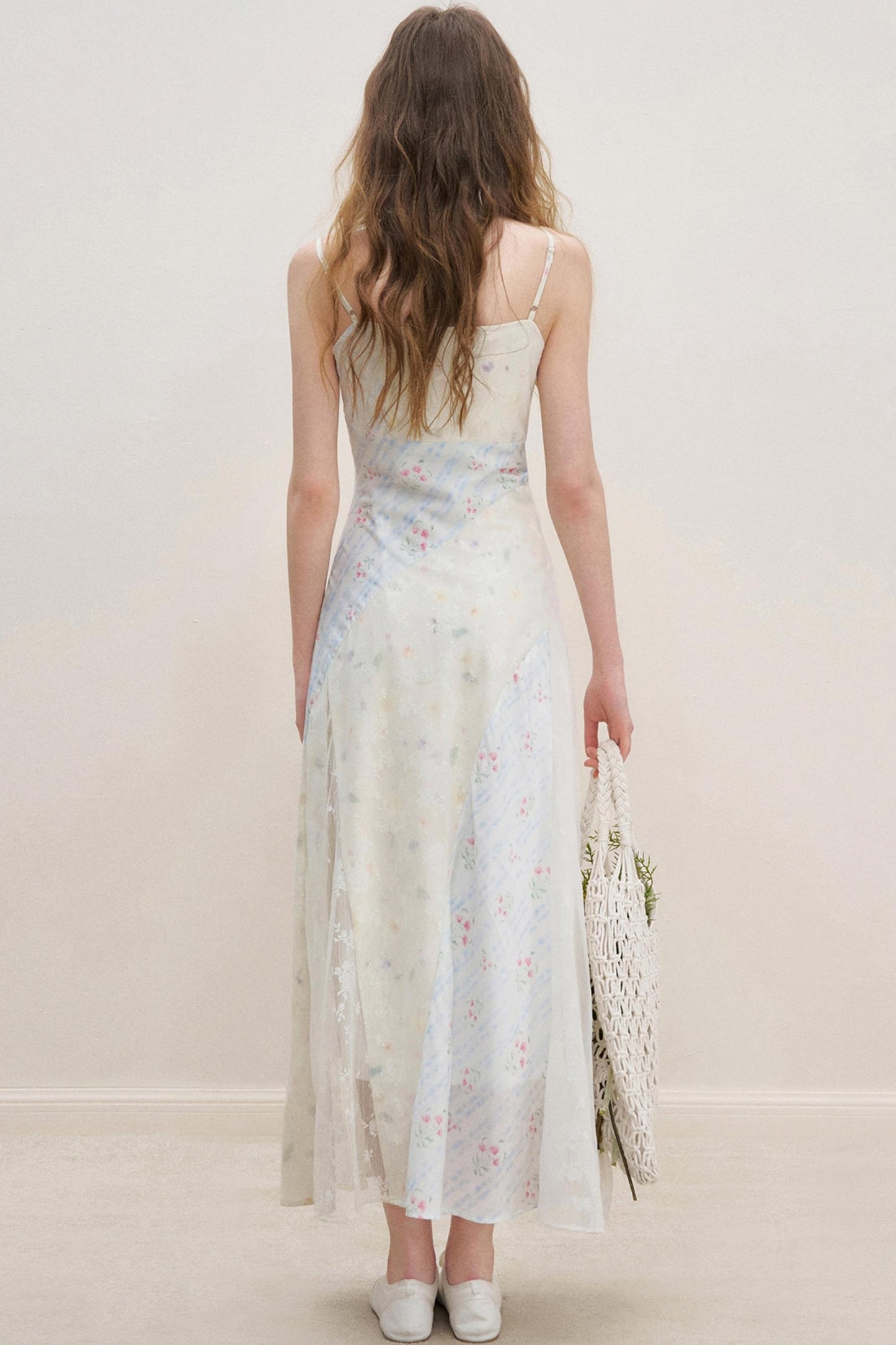 Lace V-Neck Cotton Dress