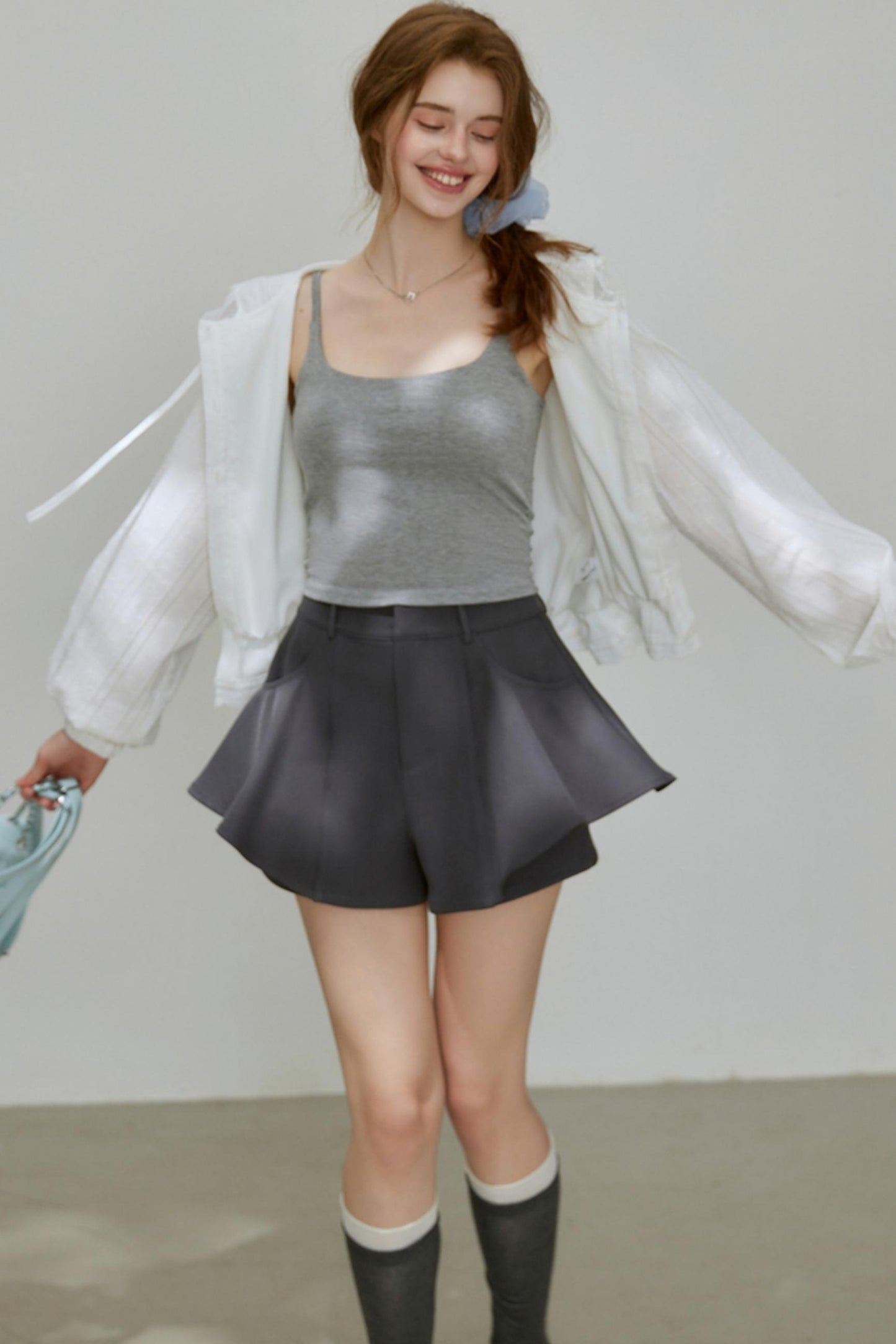 Autumn Texture Hooded Top