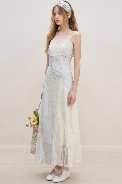 Lace V-Neck Cotton Dress