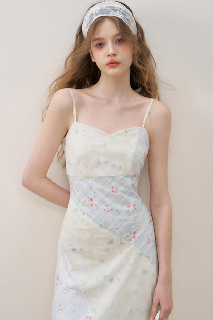 Lace V-Neck Cotton Dress