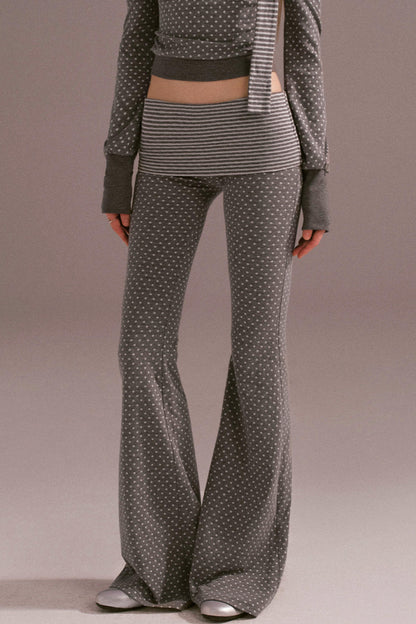 Polka Dot Off Shoulder Shorts Set-Up