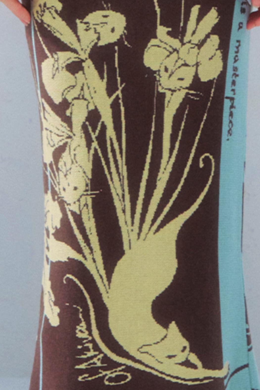 Purple Gold Hand-Painted Knitted Set-Up