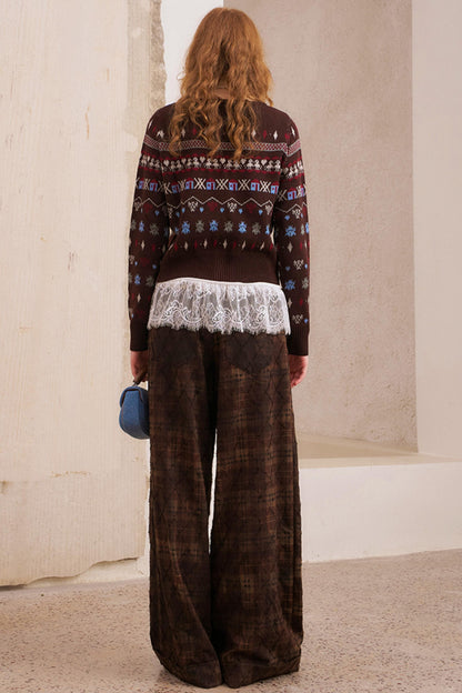 Fair Isle Jacquard Winter Cardigan