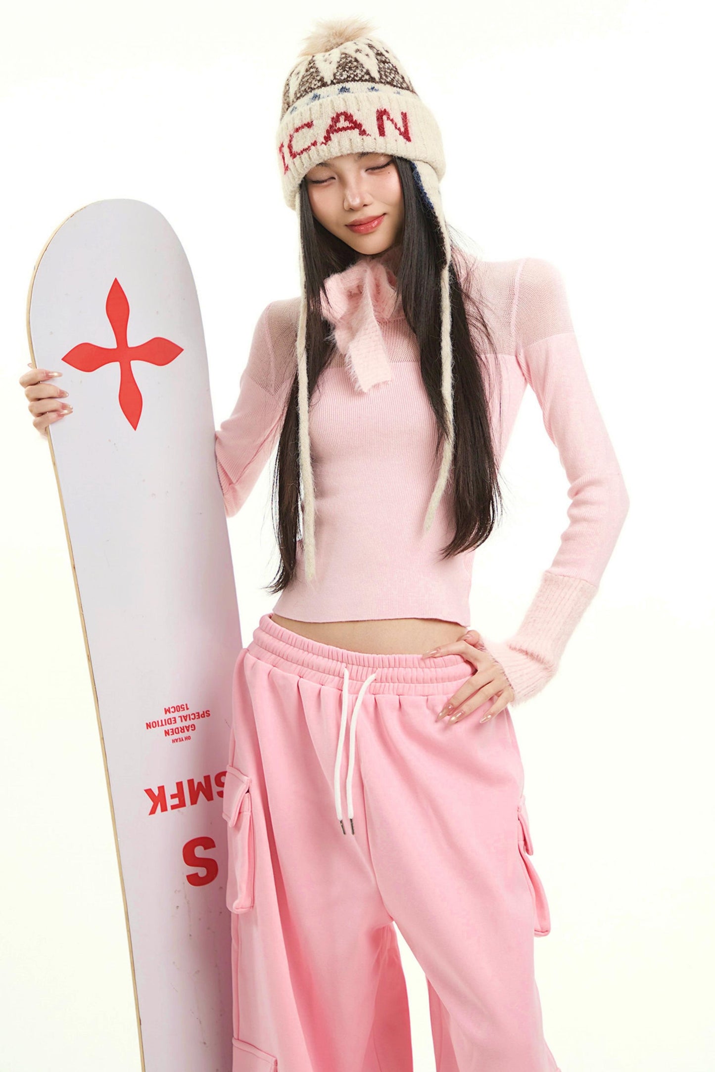 Korean White Slim Top