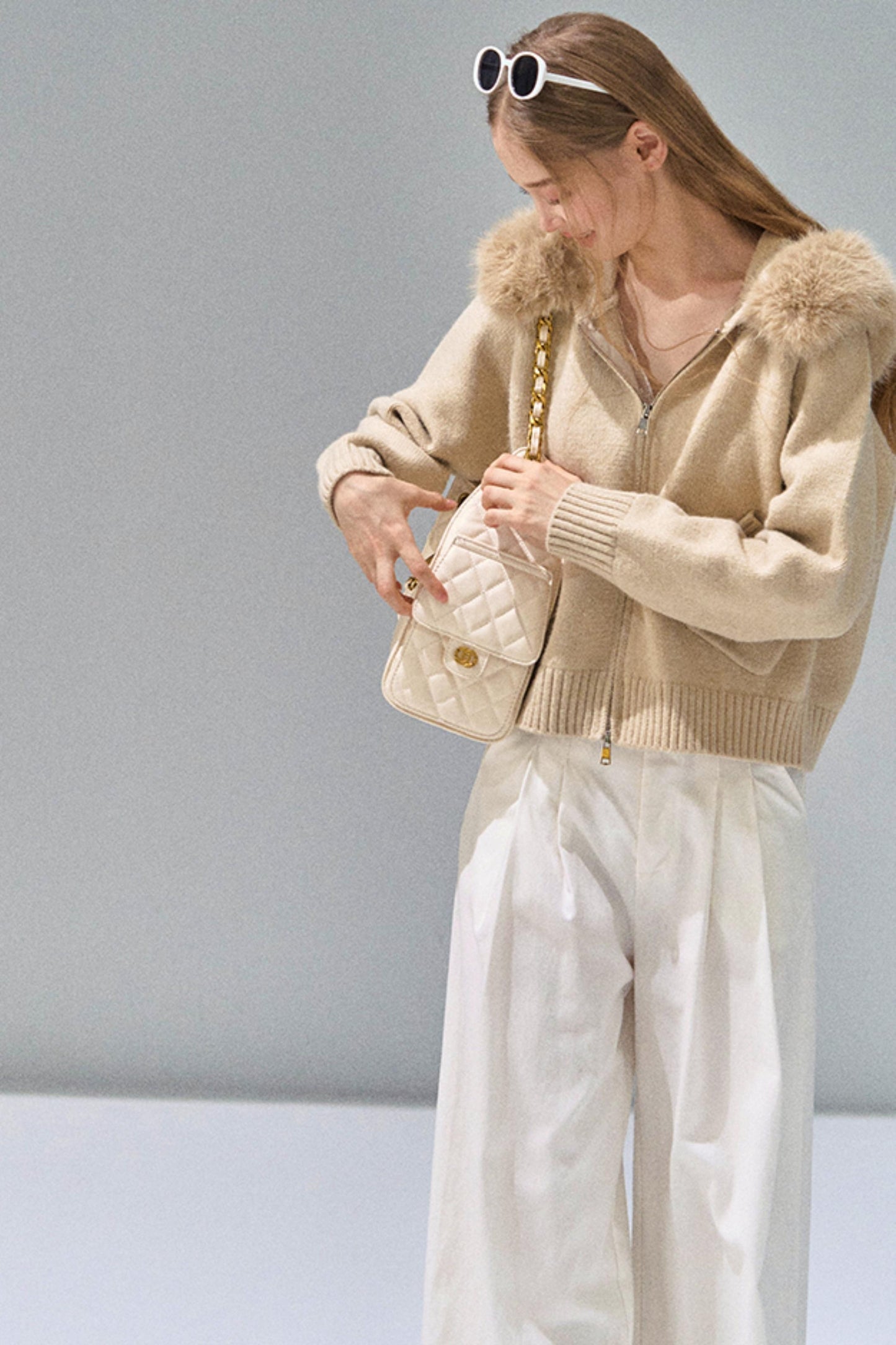 Luxury Knit Hooded Jacket