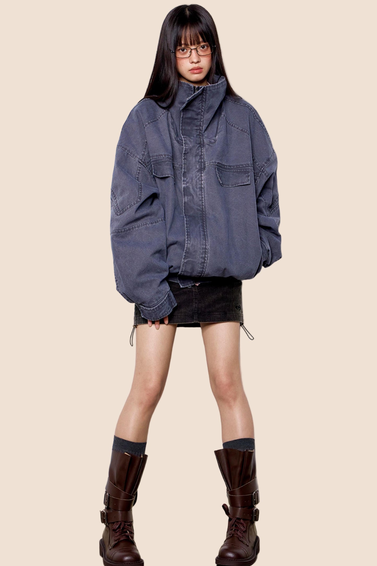 Distressed Denim Jacket