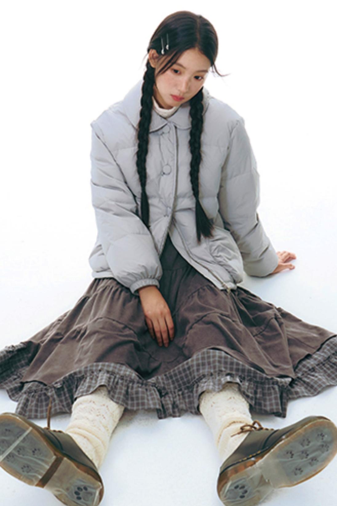 Winter Curved Pocket Cotton Jacket