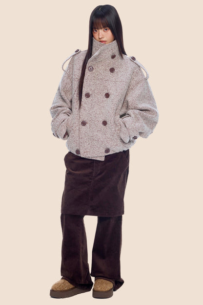 Corduroy Flared Skirt Pants