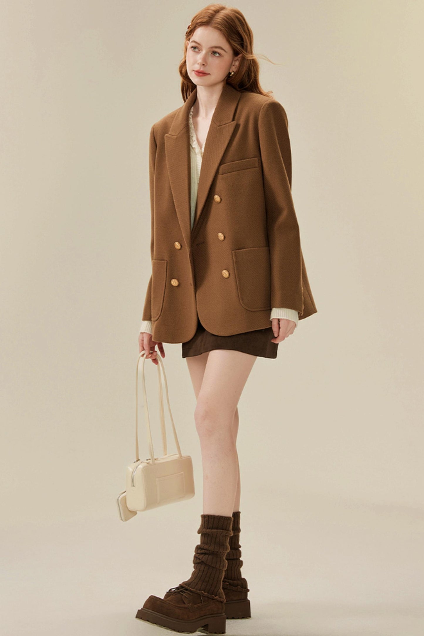 Loose British Tweed Blazer